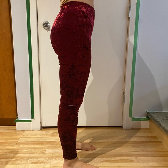 BDG Crushed Velvet Leggings - Picture 3 of 5